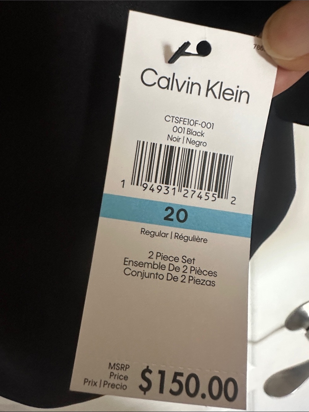 Calvin Klein Black Boy’s Two Piece Jacket Set - Picture 2 of 5